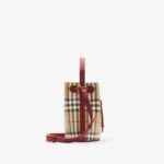 Mini Check Bucket Bag Archive beige ruby red - Image 3
