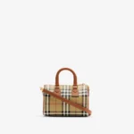 Mini Check Bowling Bag Brown - Image 4