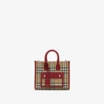Mini Freya Tote Archive beige ruby red