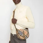 Mini B Clip Messenger Bag Beige - Image 2