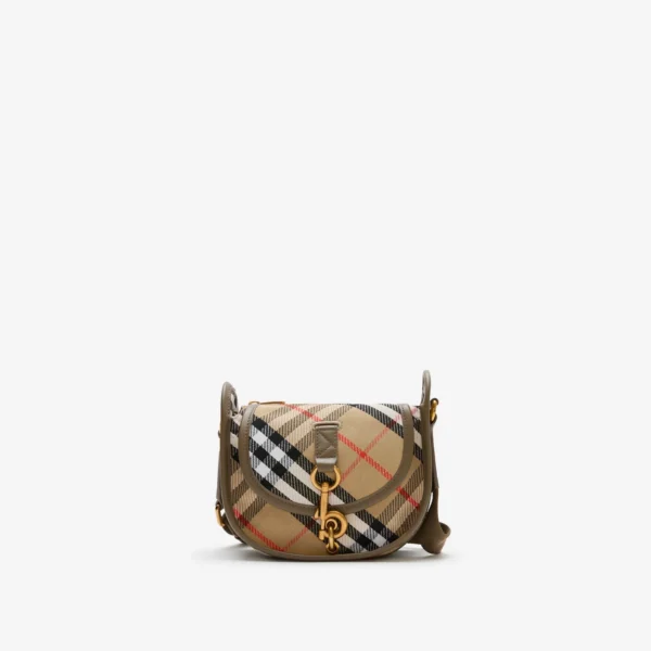 Mini B Clip Messenger Bag Beige