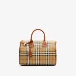 Medium Check Bowling Bag Archive beige briar brown