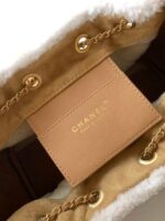 CHANEL 25 Handbag AS5293 Suede Calfskin brown - Image 3