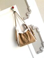 CHANEL 25 Handbag AS5293 Suede Calfskin brown - Image 4