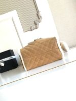 CHANEL 25 Handbag AS5311 Suede Calfskin brown - Image 2