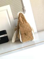 CHANEL 25 Handbag AS5311 Suede Calfskin brown - Image 7