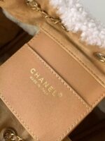 CHANEL 25 Handbag mini AS5631 Suede Calfskin brown - Image 4