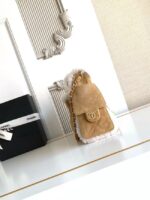 CHANEL 25 Handbag mini AS5631 Suede Calfskin brown - Image 6