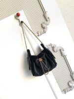 CHANEL 25 Mini Handbag AS5631 Crumpled Shearling Sheepskin black - Image 6