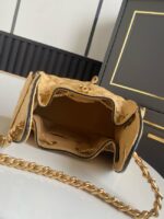 CHANEL 25 Small Handbag Printed Fabric AS5293 brown - Image 2