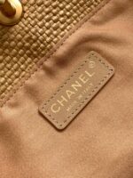 CHANEL Maxi Shopping Bag Braided Raffia AS5463 Dark Beige - Image 6