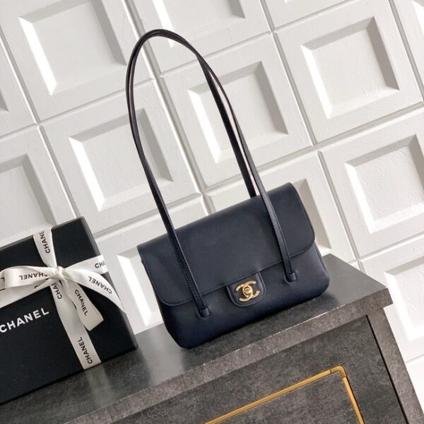 CHANEL Small Flap Bag AS6130 Dark Blue