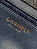 CHANEL Small Flap Bag AS6130 Dark Blue - Image 3