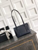CHANEL Small Flap Bag AS6130 Dark Blue - Image 5