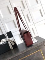 CHANEL Small Flap Bag AS6130 burgundy - Image 5