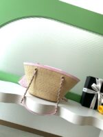 CHANEL Small Tote AS5951 Beige & pink - Image 7