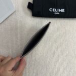 Celine CARD HOLDER TRIOMPHE IN SHINY CALFSKIN 10L833 PEBBLE - Image 2