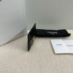 Celine CARD HOLDER TRIOMPHE IN SHINY CALFSKIN 10L833 black - Image 5