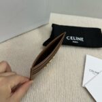 Celine CARD HOLDER TRIOMPHE IN SHINY CALFSKIN 10L833 tan - Image 3
