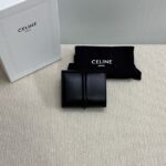 Celine CARD HOLDER WITH FLAP 16 IN SATINATED CALFSKIN 10M523 black - Image 4