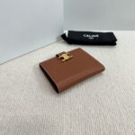 Celine FINE STRAP WALLET NINO IN SUPPLE GRAINED CALFSKIN 10M962 TAN - Image 3