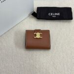 Celine FINE STRAP WALLET NINO IN SUPPLE GRAINED CALFSKIN 10M962 TAN - Image 5