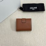 Celine FINE STRAP WALLET NINO IN SUPPLE GRAINED CALFSKIN 10M962 TAN - Image 5