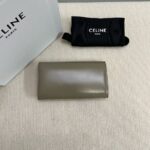 Celine LARGE WALLET TRIOMPHE IN SHINY CALFSKIN 10E313 dark green - Image 2