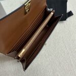 Celine LARGE WALLET TRIOMPHE IN SHINY CALFSKIN 10M033 TAN - Image 2