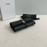 Celine LARGE WALLET TRIOMPHE IN SHINY CALFSKIN 10M033 black - Image 3