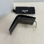 Celine MEDIUM STRAP WALLET NINO IN SUPPLE GRAINED CALFSKIN 10M912 black - Image 3