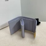 Celine SMALL FLAP WALLET TRIOMPHE IN SHINY CALFSKIN 10D783 light Purple - Image 4