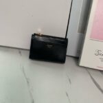 Celine SMALL FLAP WALLET TRIOMPHE IN SHINY CALFSKIN 10L653 black - Image 3