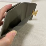 Celine SMALL FLAP WALLET TRIOMPHE IN SHINY CALFSKIN 10L653 dark gray - Image 4