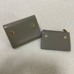 Celine SMALL FLAP WALLET TRIOMPHE IN SHINY CALFSKIN 10L653 dark gray - Image 5