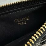 Celine ZIPPED CARD HOLDER IN SMOOTH LAMBSKIN 10K583 black - Image 3