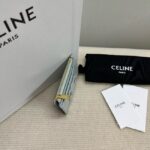 Celine ZIPPED CARD HOLDER IN SMOOTH LAMBSKIN 10K583 light blue - Image 5