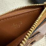 Celine ZIPPED CARD HOLDER IN SMOOTH LAMBSKIN 10K583 tan - Image 3
