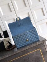 Chanel Flapbag Denim & Gold Metal 1116 Blue - Image 5