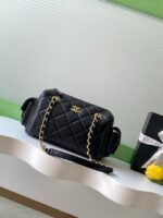 Chanel Lambskin Bowling Bag AS5791 black