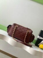Chanel Lambskin Bowling Bag AS5791 burgundy - Image 3