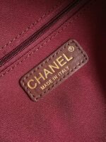 Chanel Lambskin Bowling Bag AS5791 burgundy - Image 5