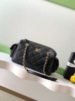Chanel Lambskin Small Bowling Bag AS5792 black