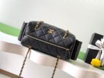 Chanel Lambskin Small Bowling Bag AS5792 black - Image 6