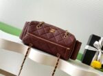 Chanel Lambskin Small Bowling Bag AS5792 burgundy - Image 5