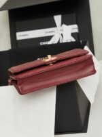 Chanel Wallet On Chain AP3938 burgundy - Image 2