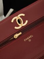 Chanel Wallet On Chain AP3938 burgundy - Image 3