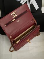 Chanel Wallet On Chain AP3938 burgundy - Image 4