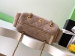 Chanel velvet Bowling Bag AS5791 Khaki - Image 2