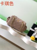 Chanel velvet Bowling Bag AS5791 Khaki